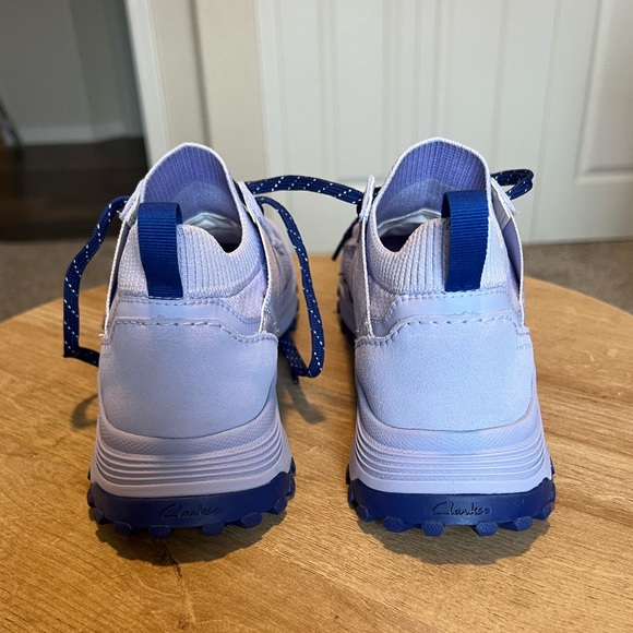 Clarks: ATL Trek Knit Waterproof Lilac Shoe - Picture 9 of 10